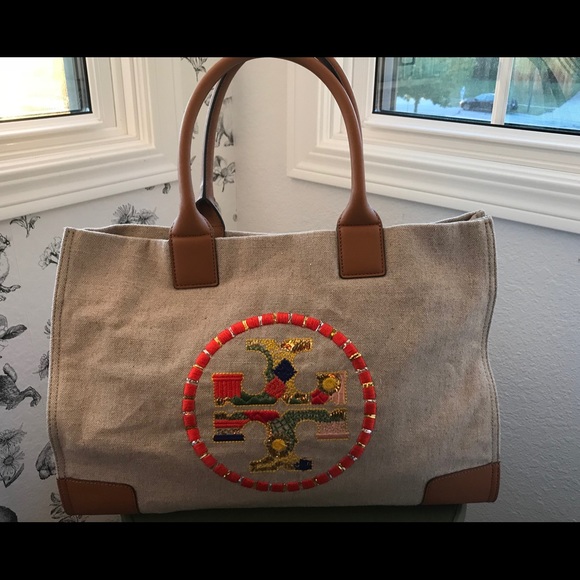 ella embroidered tote